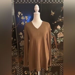 Limited America Brown V-neck Sweater
